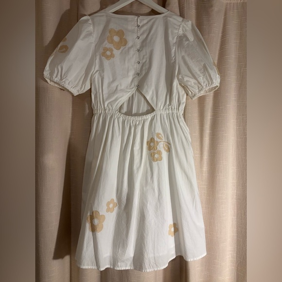 Madewell Cotton Open Back Mini Dress - Picture 2 of 3